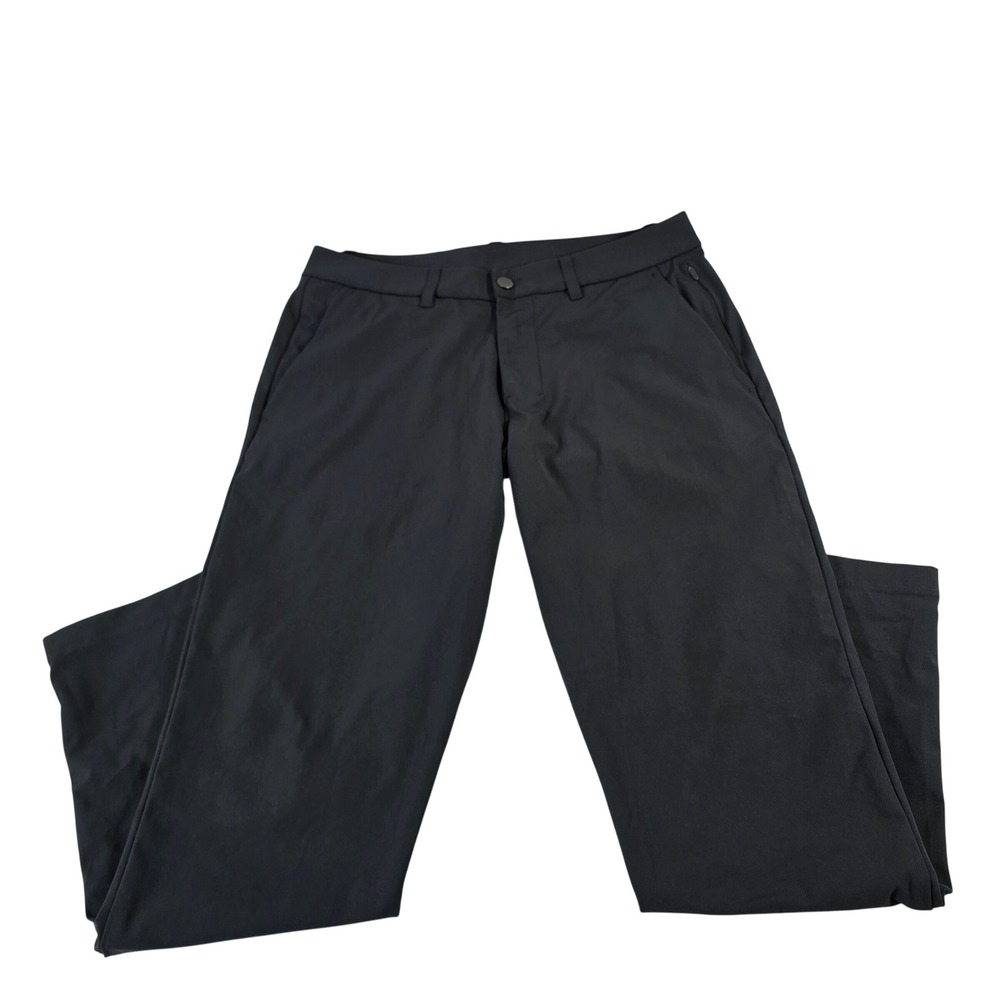 Lululemon Commission Pant Slim Black Warpstreme Chino LM5AQYS 32